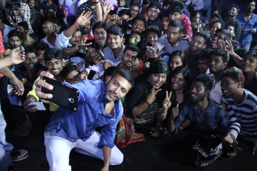 Actor Jayam Ravi At Bogan Success Celebration At Kamala Cinemas