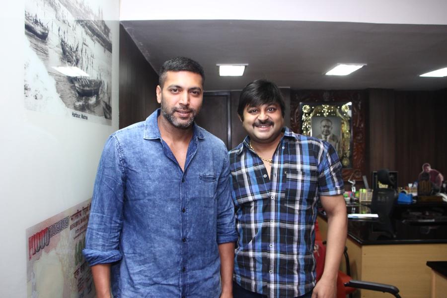 Actor Jayam Ravi At Bogan Success Celebration At Kamala Cinemas