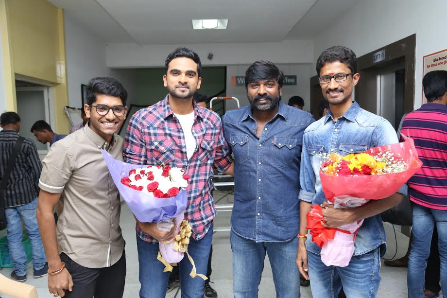 Nenjamellam Kadhal Movie Pooja Stills  | Ashok Selvan, Nivas K Prasanna, Vijay Sethupathi