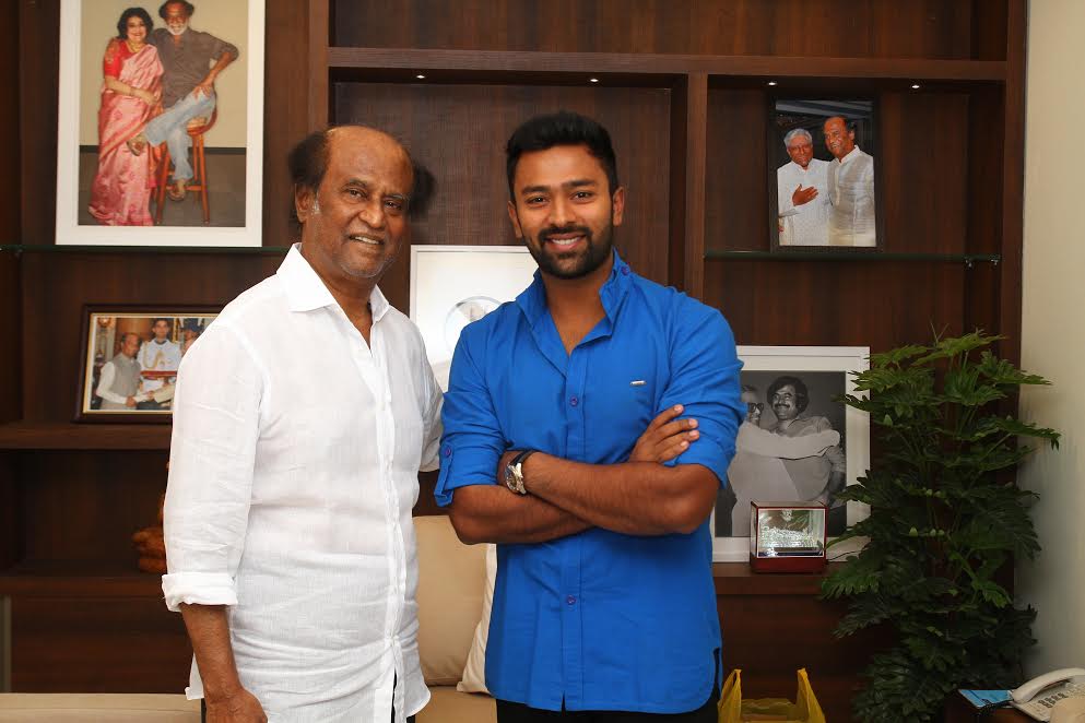 Mupparimanam Team with Superstar Rajinikanth
