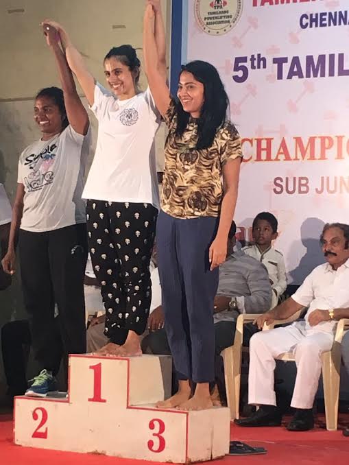 Actress Ramya power lifts for India Ramya has bagged Bronze