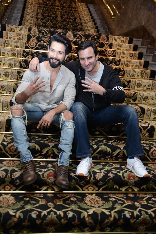 Shahid Kapoor, Kangana Ranaut and Saif Ali Khan Promote 'Rangoon' In Delhi