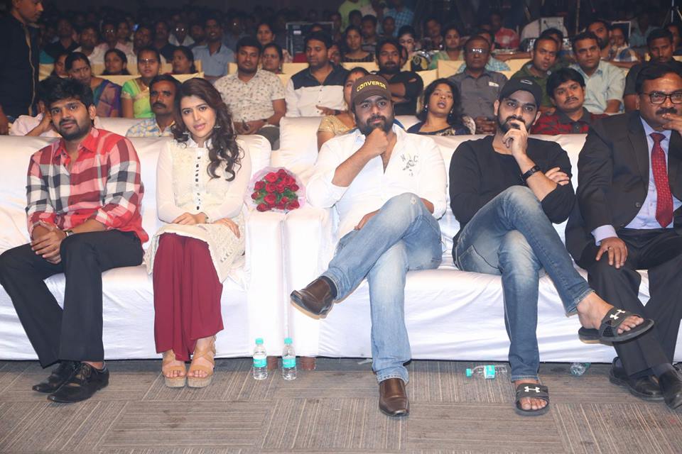 Sree Vishnu, Chitra Shukla, Naara Rohith, Naga Shourya at Maa Abbayi Audio Launch