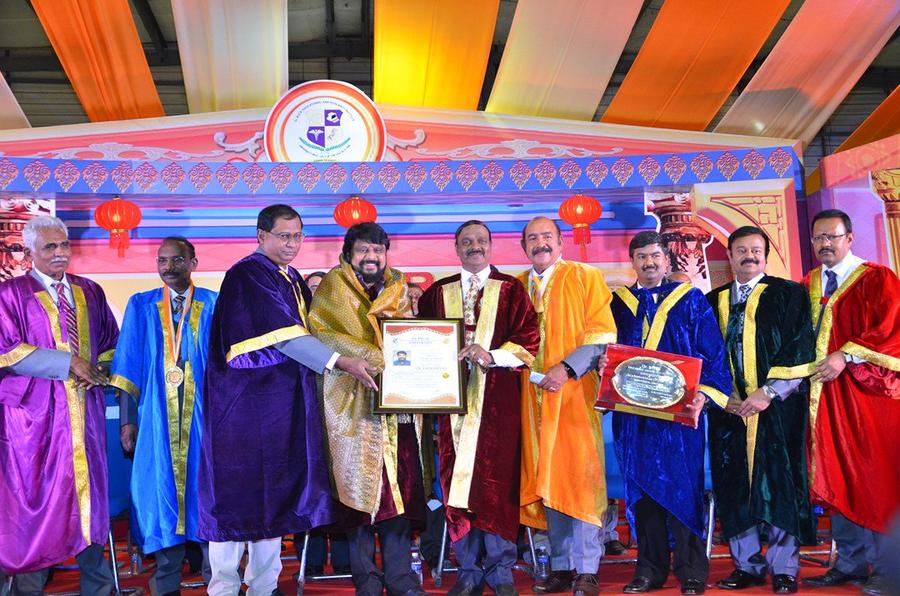 Stills Of Doctorate to Film Star Actor Vijayakumar & Director Vikraman by MGR Research & Educational University