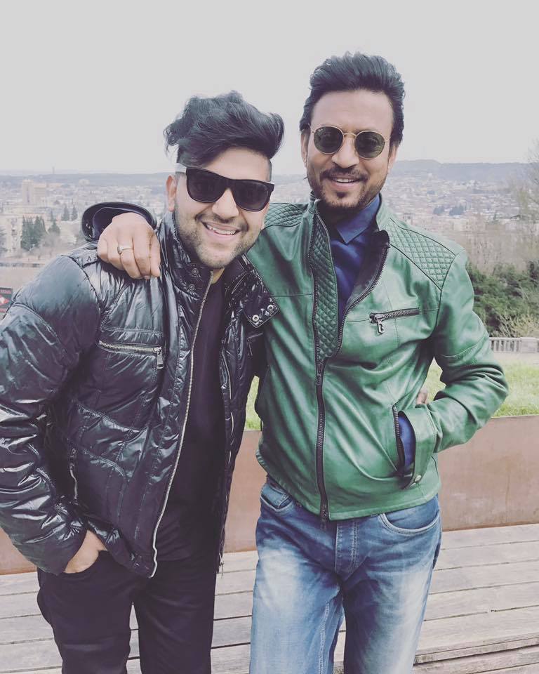 Hindi Medium Shooting Spot Stills | Irrfan Khan with Musical Artist Guru Randhawa