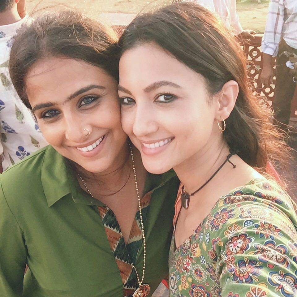 Vidya Balan and Gauhar Khan On The Sets Of Begum Jaan