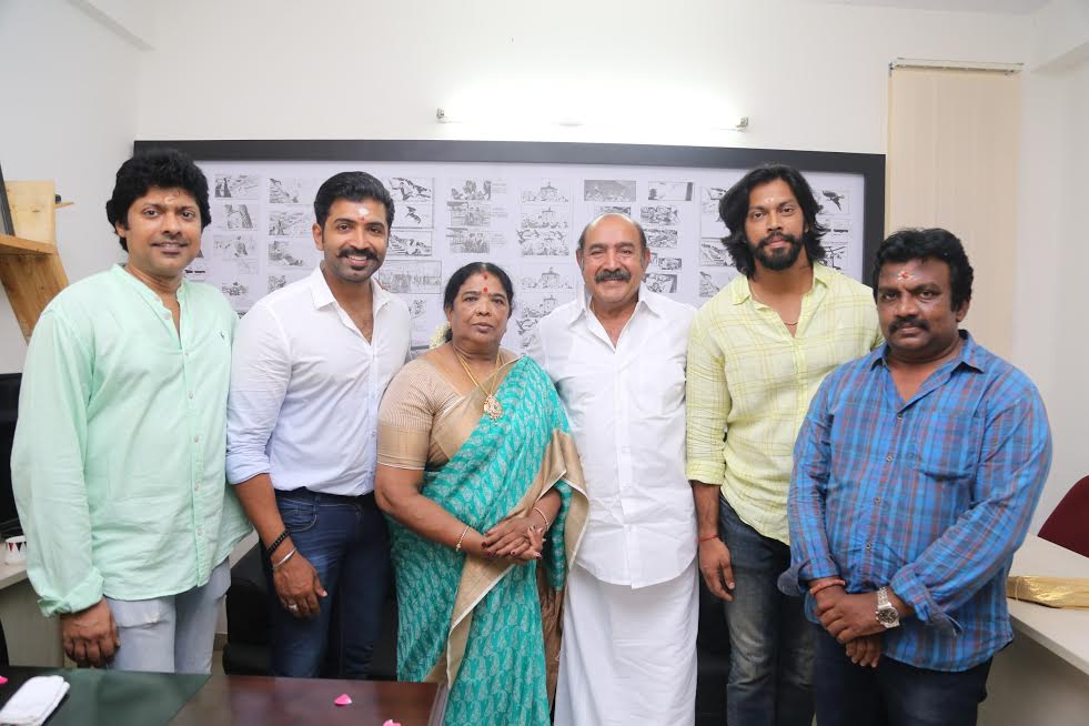 Redhan Production - The Cinema People \"Production No 2\" Pooja Stills | Arun Vijay, Vijayakumar, Director Magizh Thirumeni