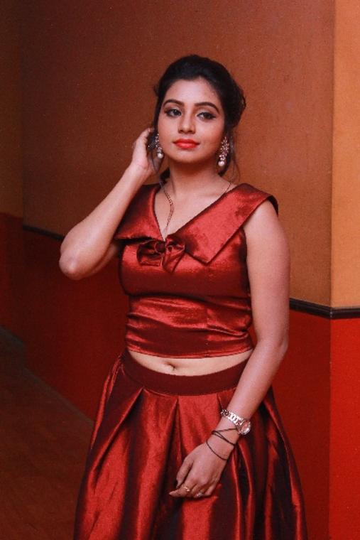 Actress Anisha Xavier At Pichuva Kaththi Movie Audio Launch Stills