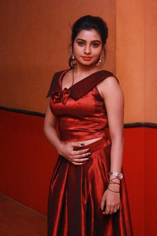 Actress Anisha Xavier At Pichuva Kaththi Movie Audio Launch Stills