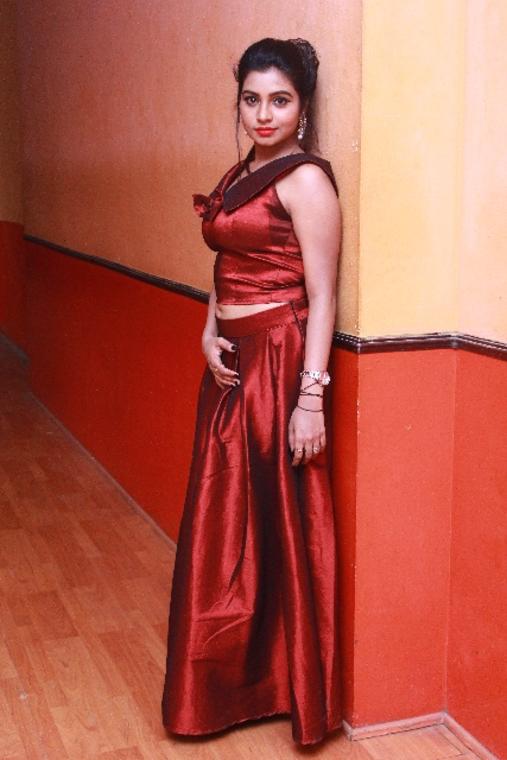 Actress Anisha Xavier At Pichuva Kaththi Movie Audio Launch Stills