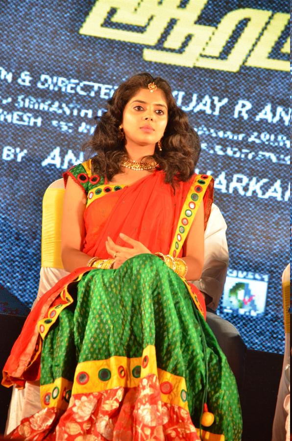 Shravya at Vilaiyattu Aarambam Audio Launch