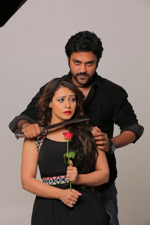 Chandran and Nandini Rai Stills From Graghanam