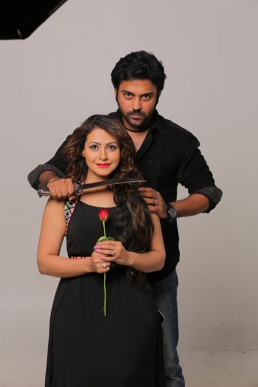 Chandran and Nandini Rai Stills From Graghanam