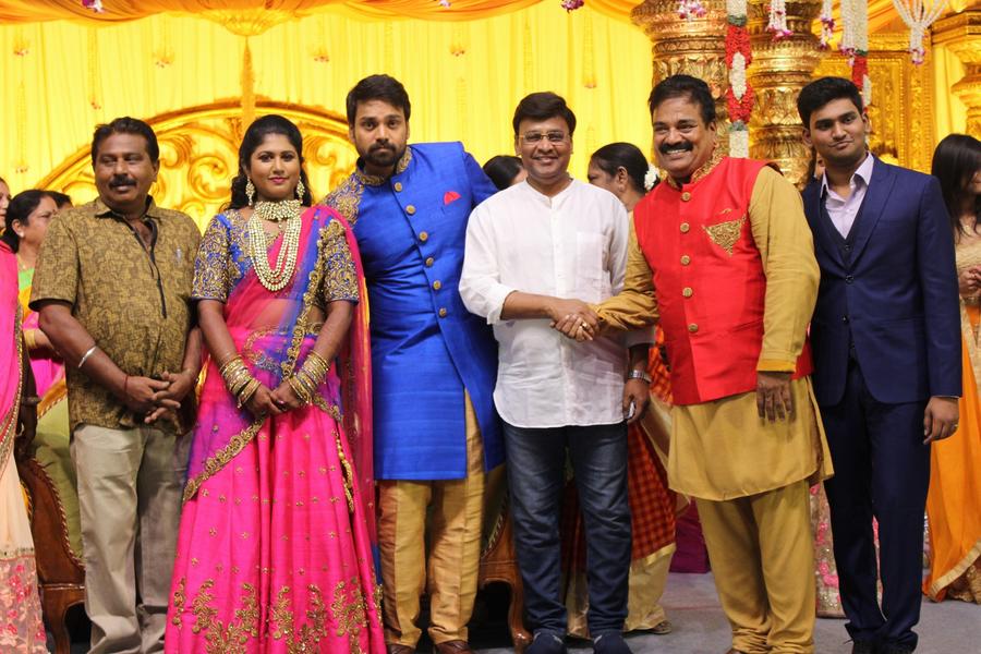K. Bhagyaraj at FEFSI Vijayan Master Son's Wedding Reception