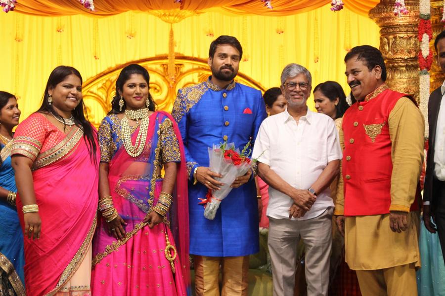 S. A. Chandrasekhar at FEFSI Vijayan Master Son's Wedding Reception