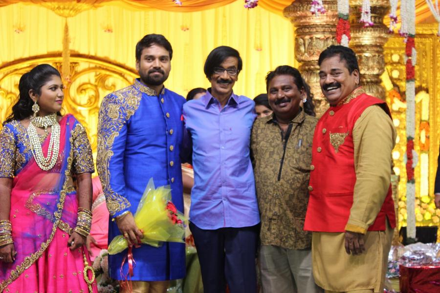 Mano Bala at FEFSI Vijayan Master Son's Wedding Reception