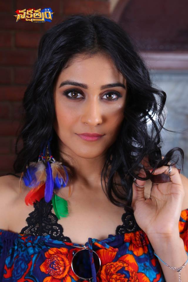 Regina Cassandra on the sets of Nakshatram Movie