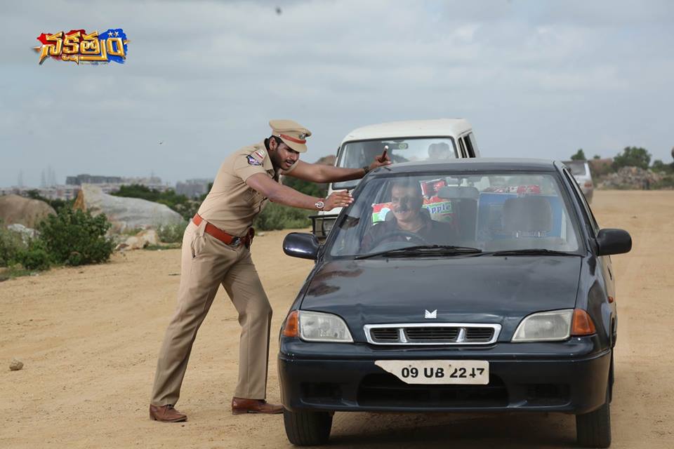 Sundeep Kishan on the sets of Nakshatram Telugu Movie