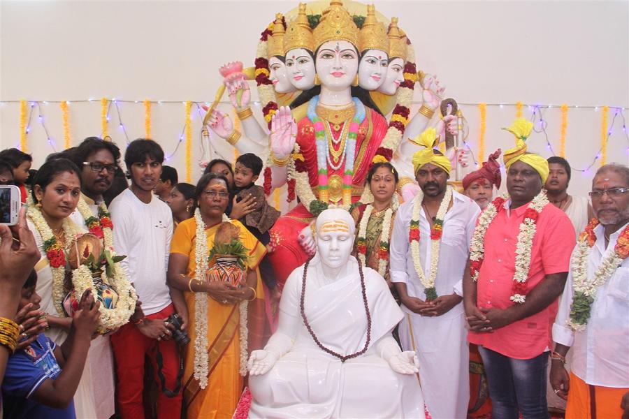 Raghava Lawrence Open Temple for His Living Mother Stills