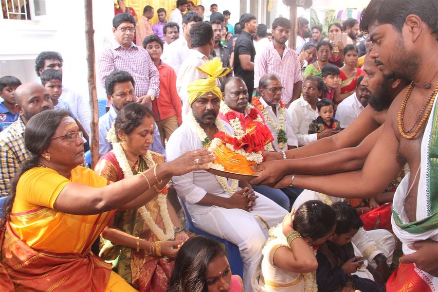 Raghava Lawrence Open Temple for His Living Mother Stills