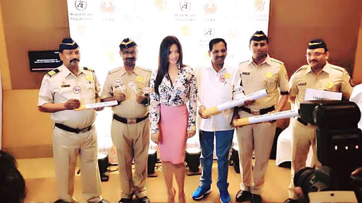 Neetu Chandra At Fight Against Tobacco Press Conference