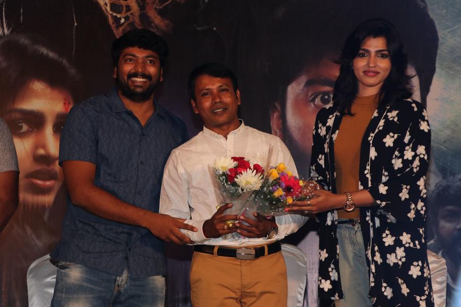 Sai Dhansika, Kalaiyarasan, VP Viji at Uru Tamil Movie Press Meet
