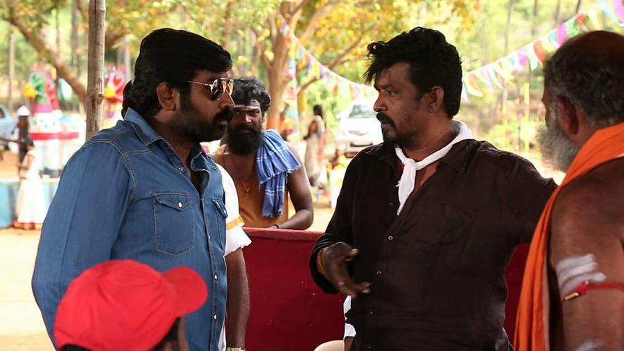 Karuppan Movie making stills