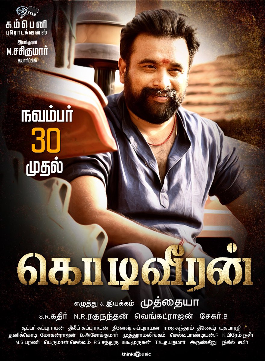Sasikumar’s Kodi Veeran release date confirmed
