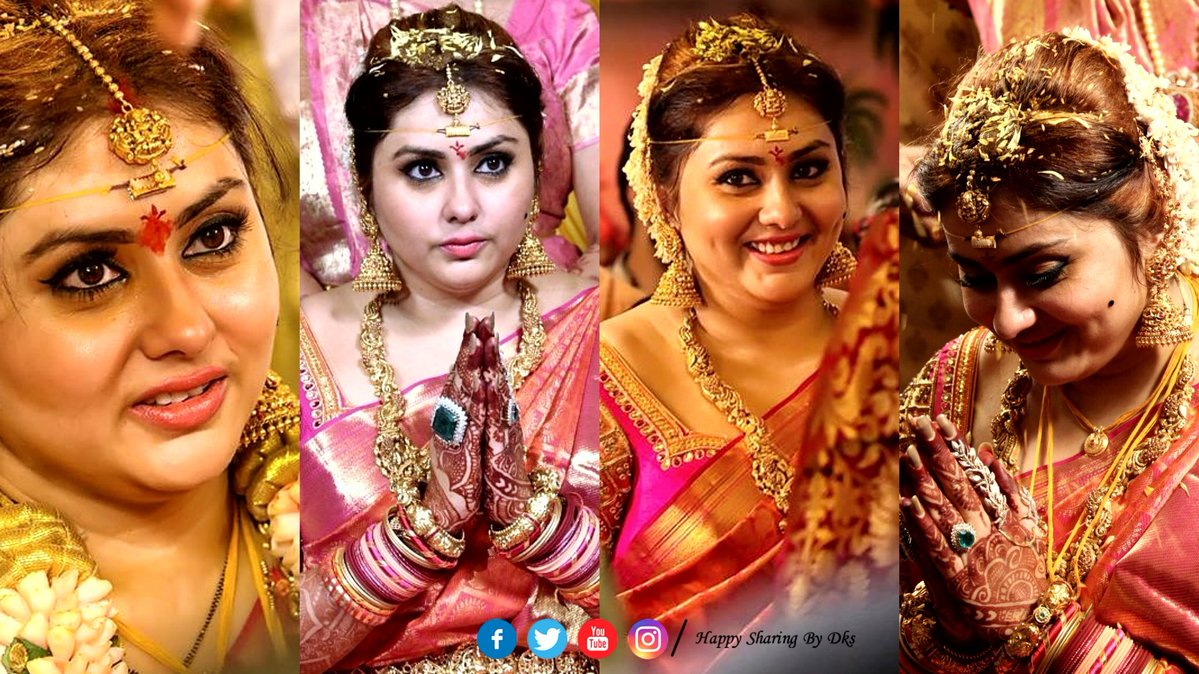 Actress Namitha married today at Tirupathi