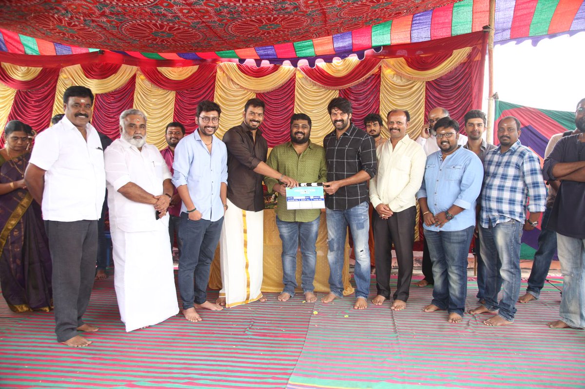 GajiniKanth new movie launch stills.  