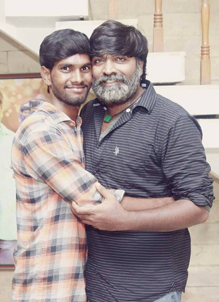 Vijay Sethupathi With His Fans Photos.