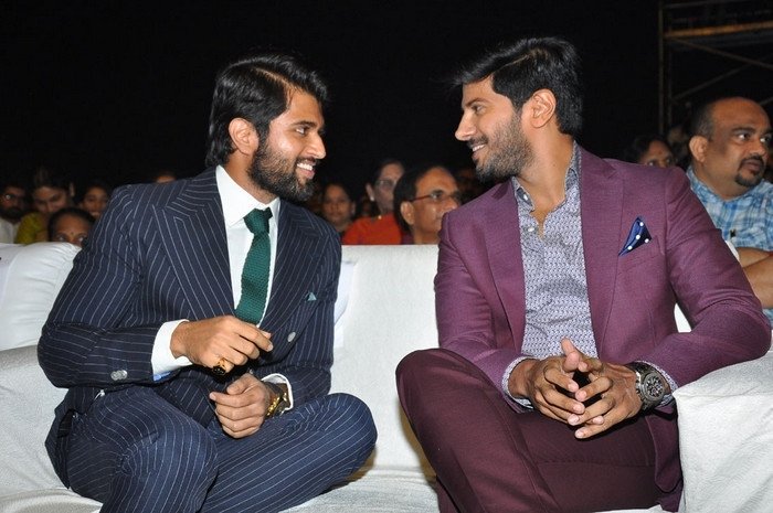 Dulquer Salman and Vijay Deverakonda Exclusive Joining Images.