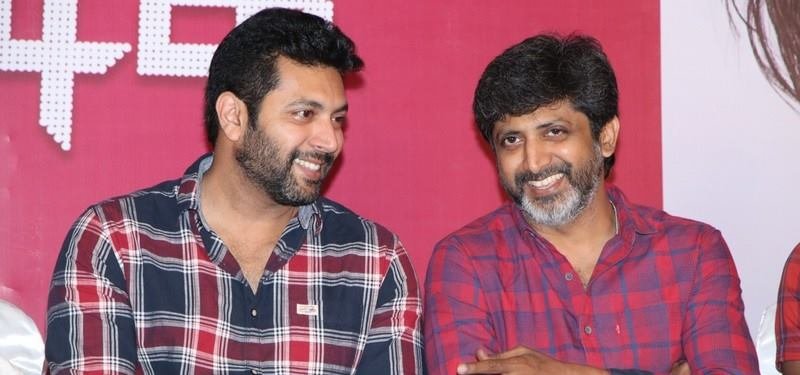 Jayam Ravi Son Aarav Birthday Celebration at Tik Tik Tik Success Meet Photos.