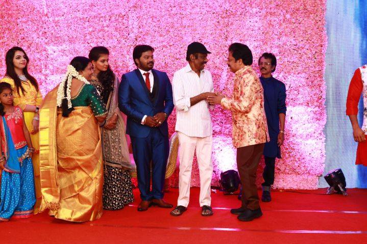 Pandiarajan Son Wedding Reception Stills