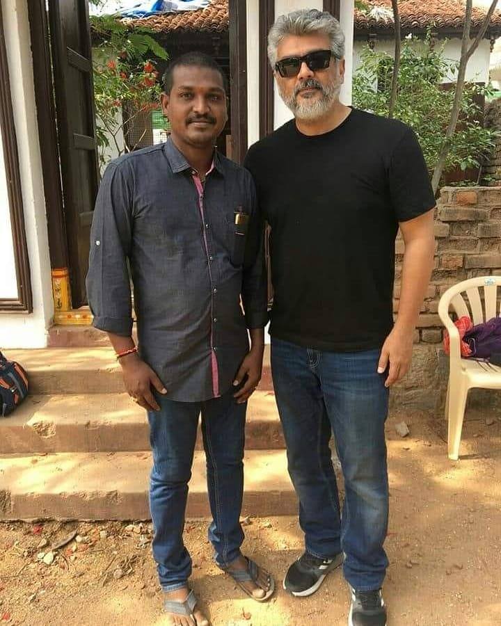 Thala with Fans Pictures.