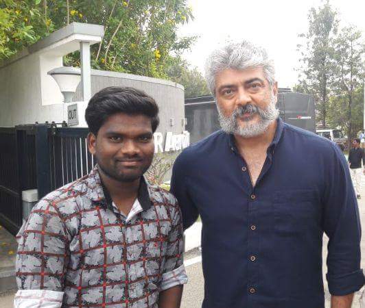 Thala with Fans Pictures.