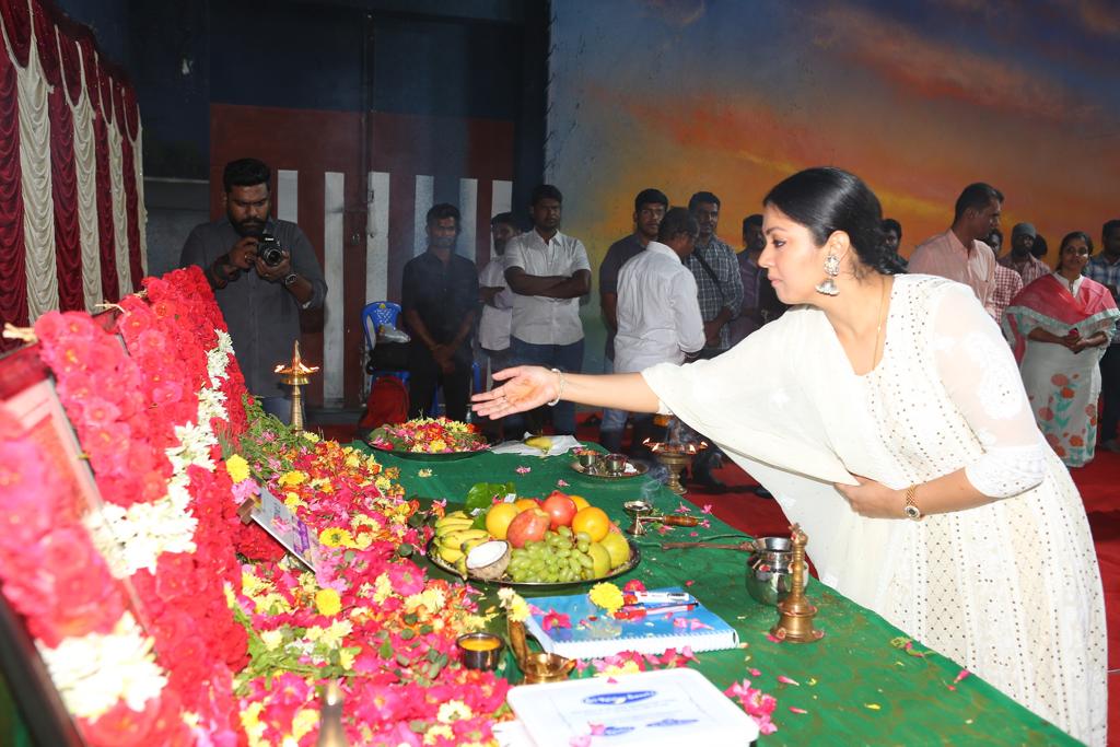 Jyothika Next Movie Pooja Pics.