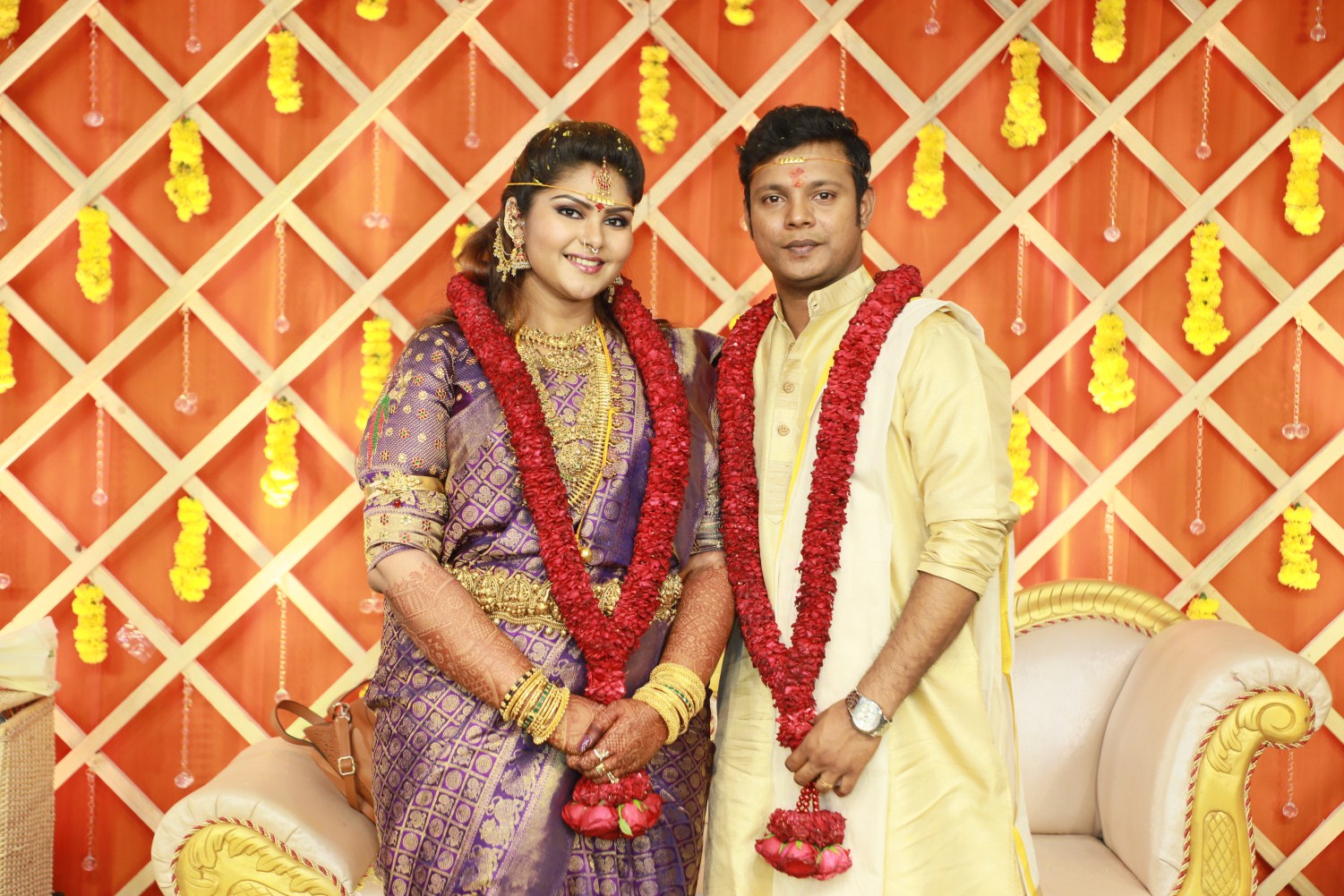 Abinaya Parthiban wedds Naresh Karthik Stills