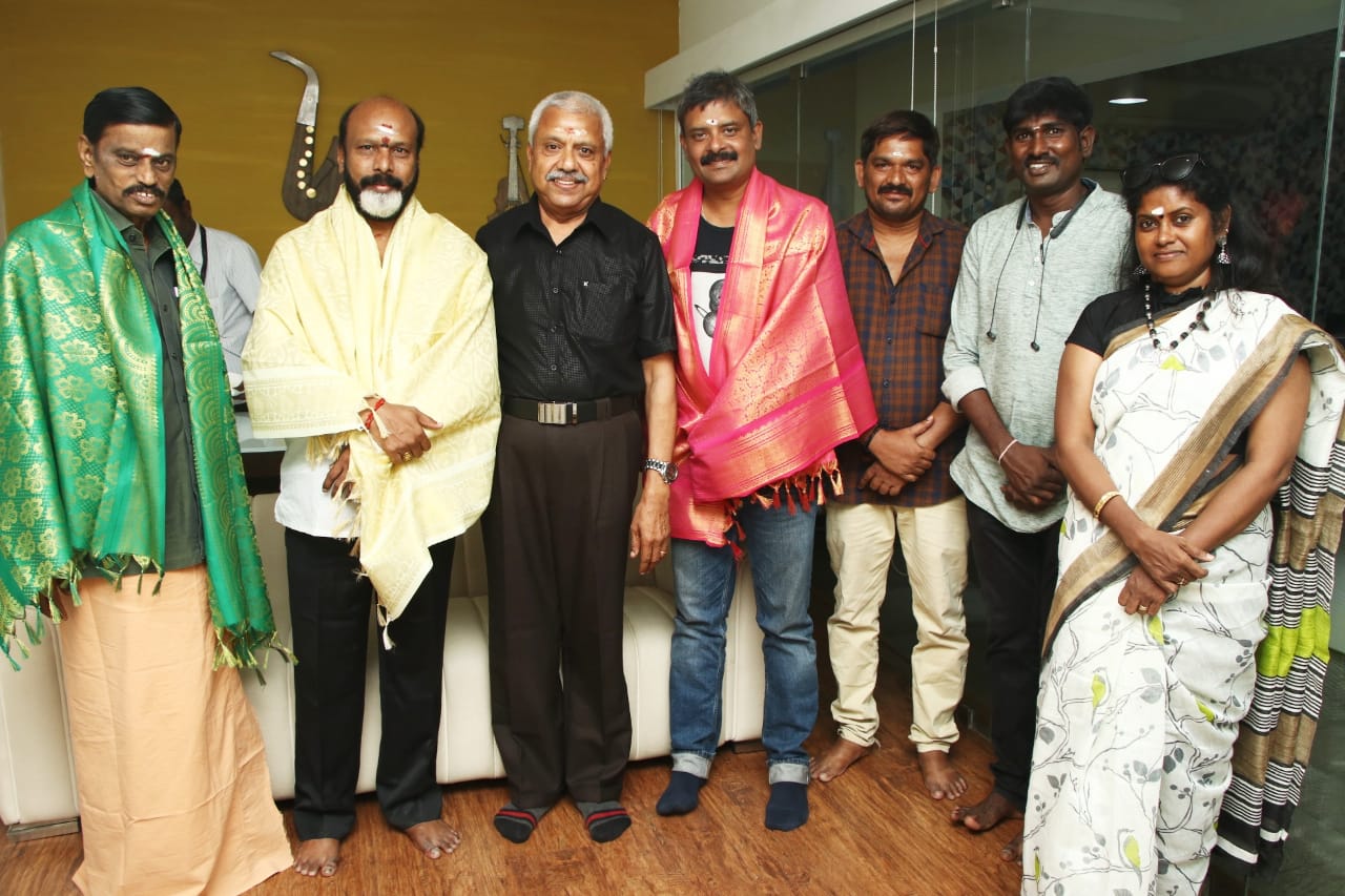 Thamilarasan Movie dubbing Pooja Stills