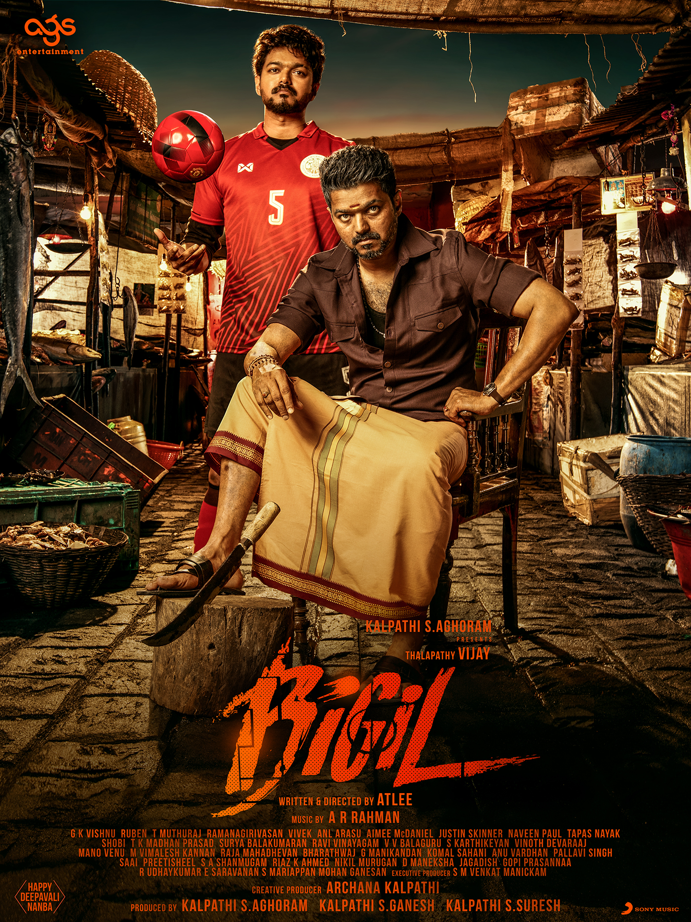 Thalapathy Vijay's BIGIL Posters.
