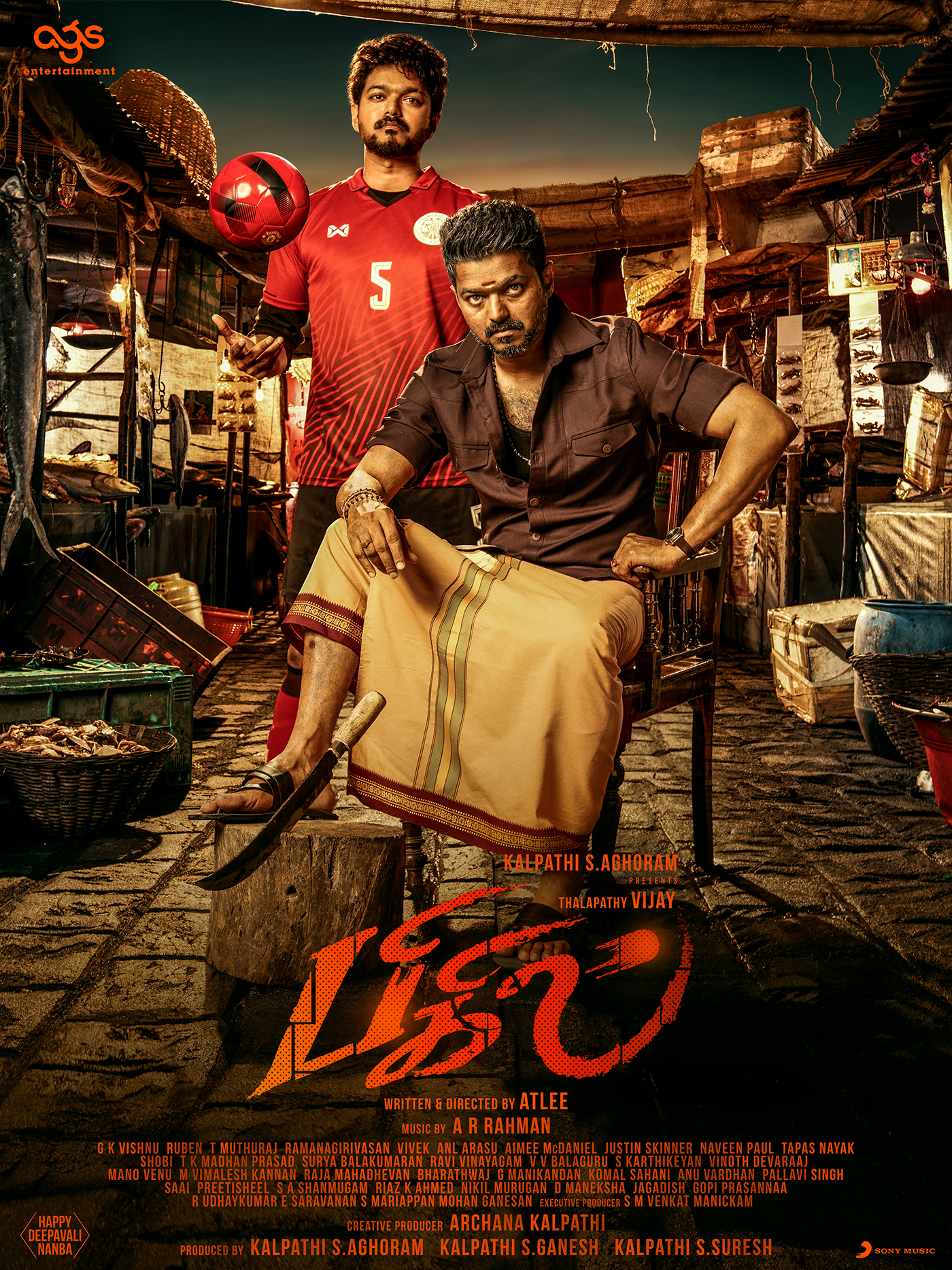 Thalapathy Vijay's BIGIL Posters.