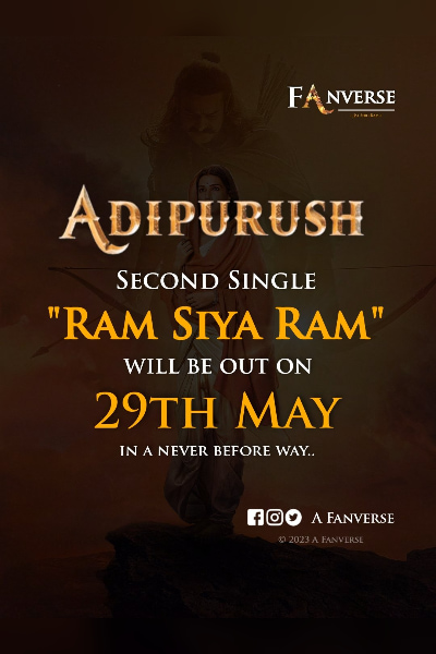 Ram Siya Ram, the second single from the film Adipurush, is set to be released on this date
