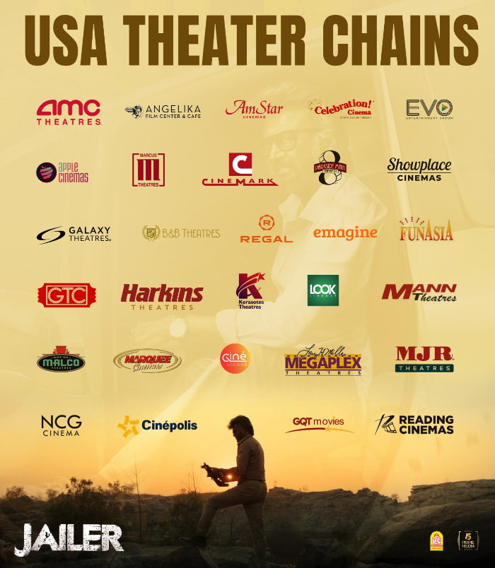 Jailer USA Release Massive: 300+ Theaters in 2 Chains, Prime Media to Release Rajinikanth's Film