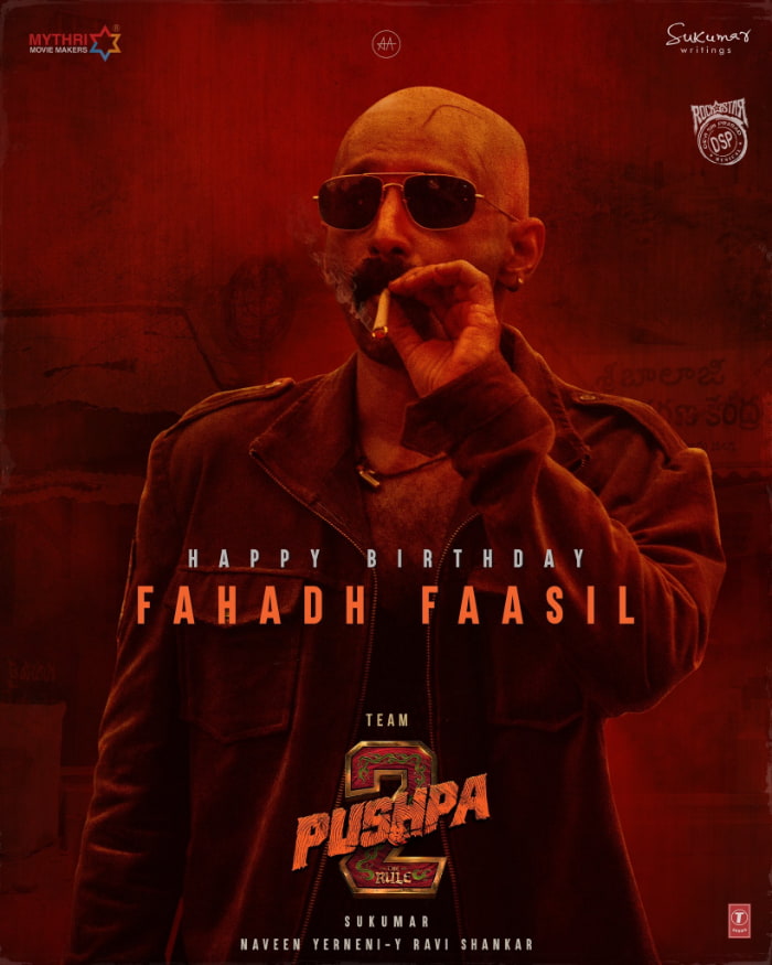 Fahadh Faasil's intense look from Pushpa sequel has fans excited