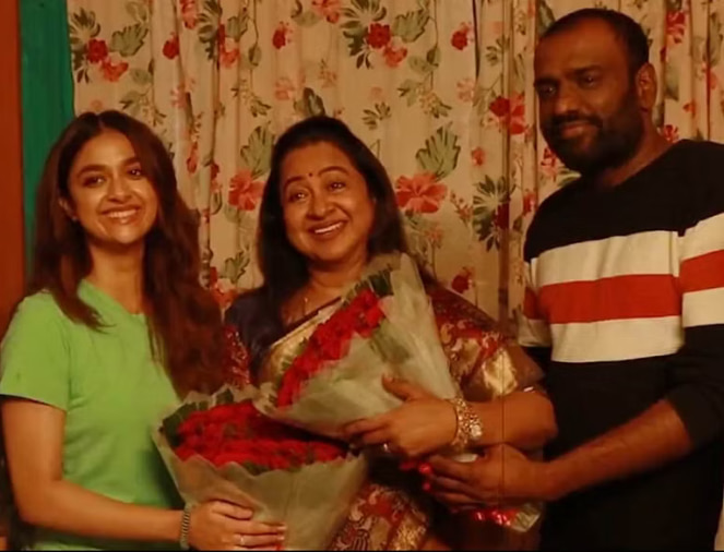 Radikaa Sarathkumar Joins Keerthy Suresh in Action Thriller Revolver Rita