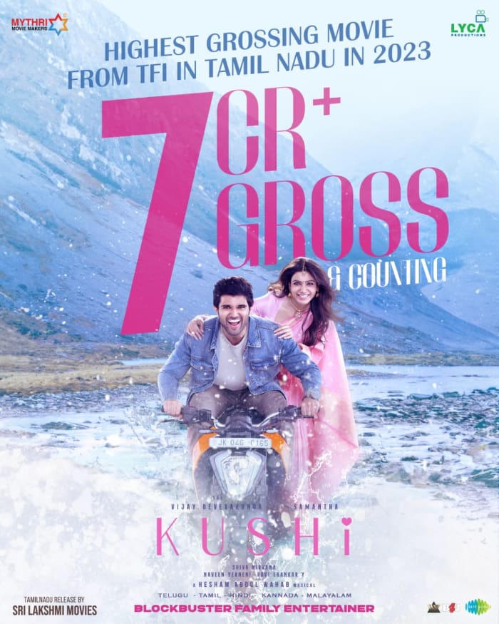 Kushi: Vijay Deverakonda's Film Crosses 7 Crore Mark in Tamil Nadu