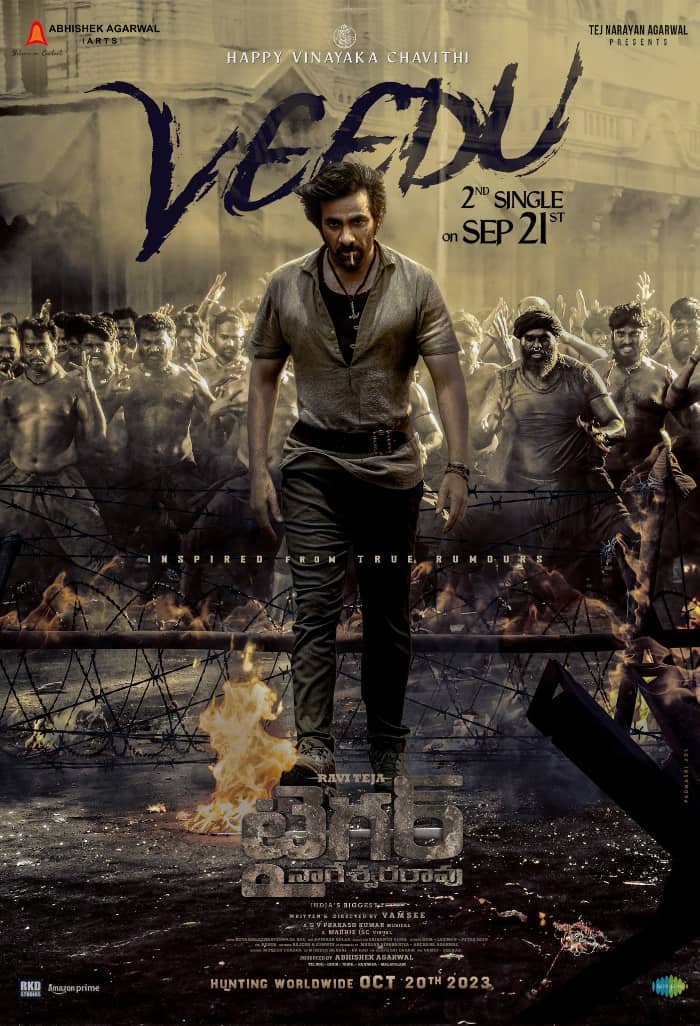 Veedu, the second single from Tiger Nageshwara Rao, to release on september 21