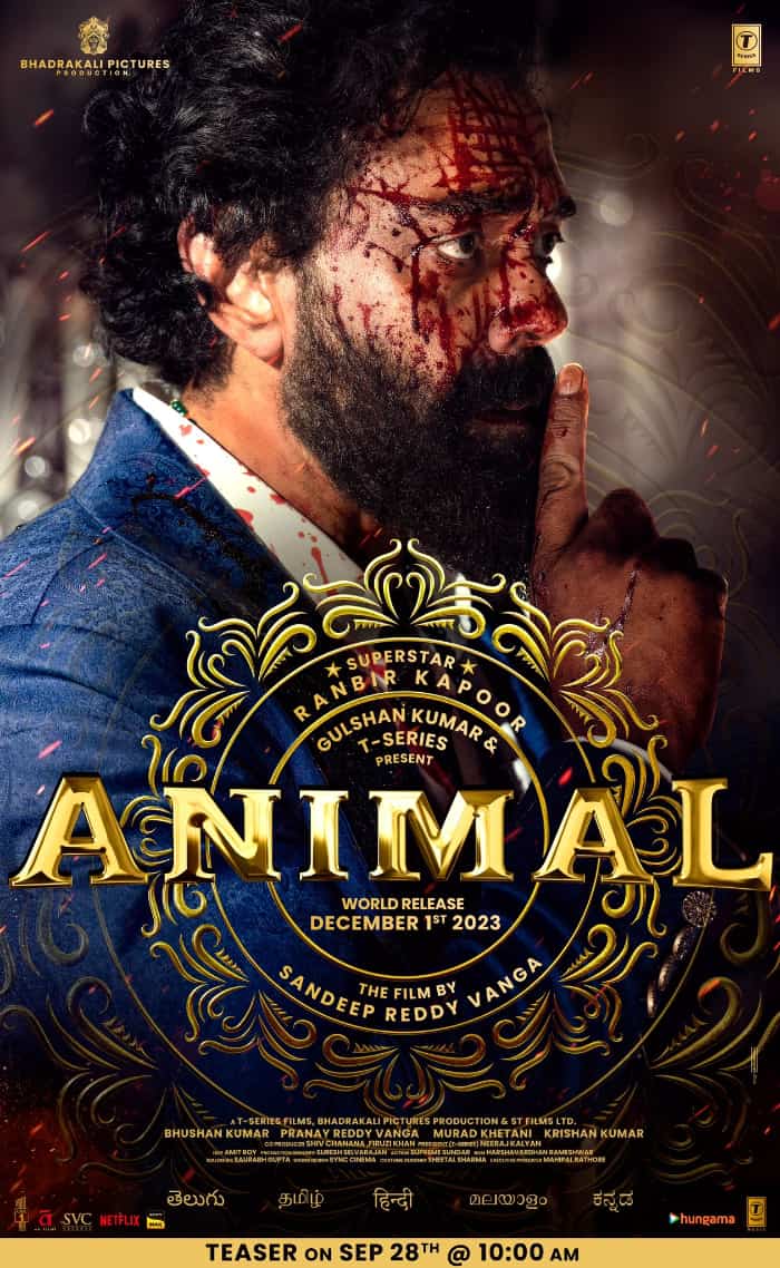 Bobby Deol is looking fierce in a new poster for the upcoming film Animal