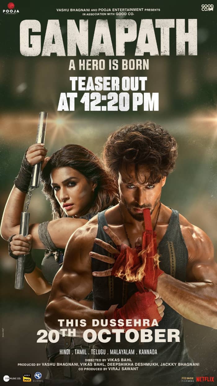 Tiger Shroff returns in action-packed Ganapath teaser, Kriti Sanon steals the show