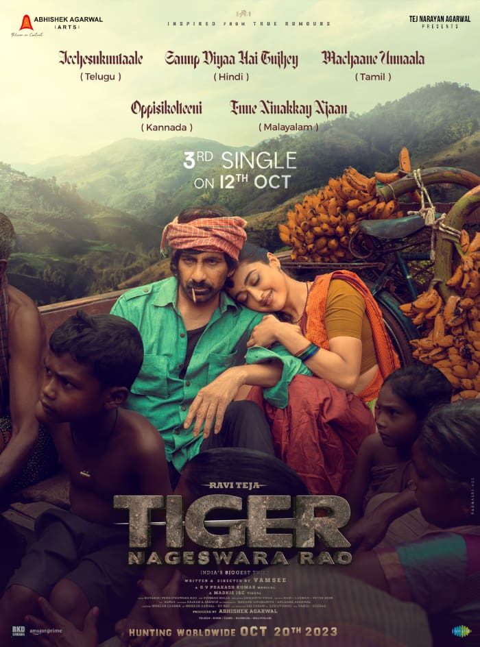 Tiger Nageswara Rao's Third Single to Release on 12th October